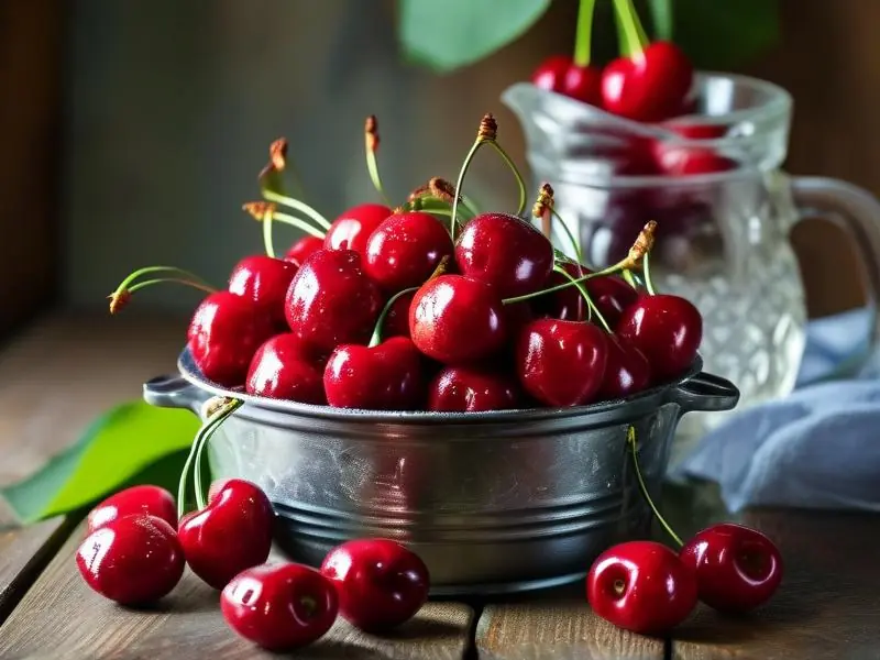 家庭自酿樱桃酒材料与成品展示