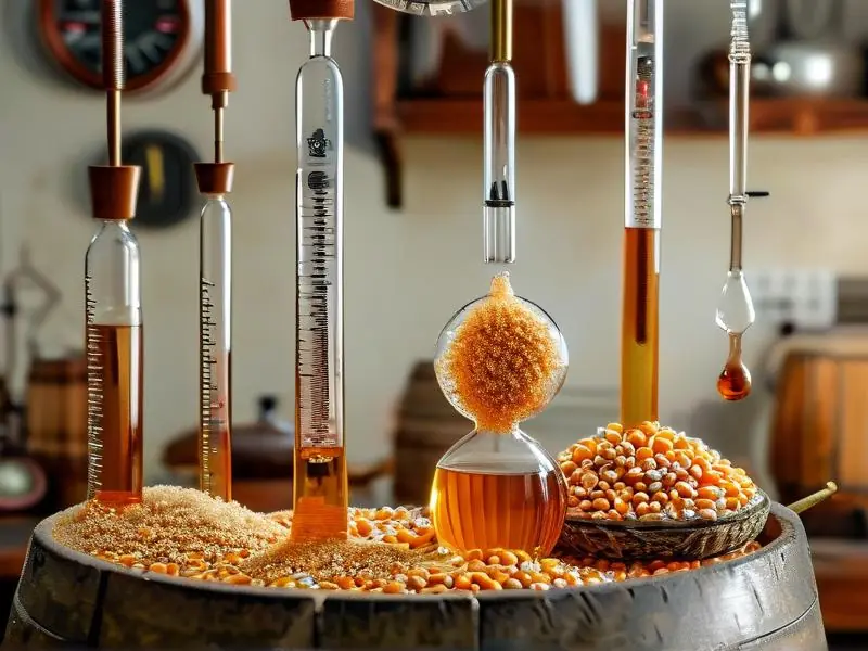 整粒玉米酿酒糖化步骤示意图