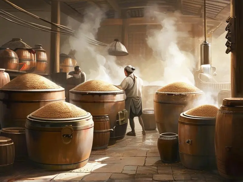 中国传统白酒酿造工艺现场展示