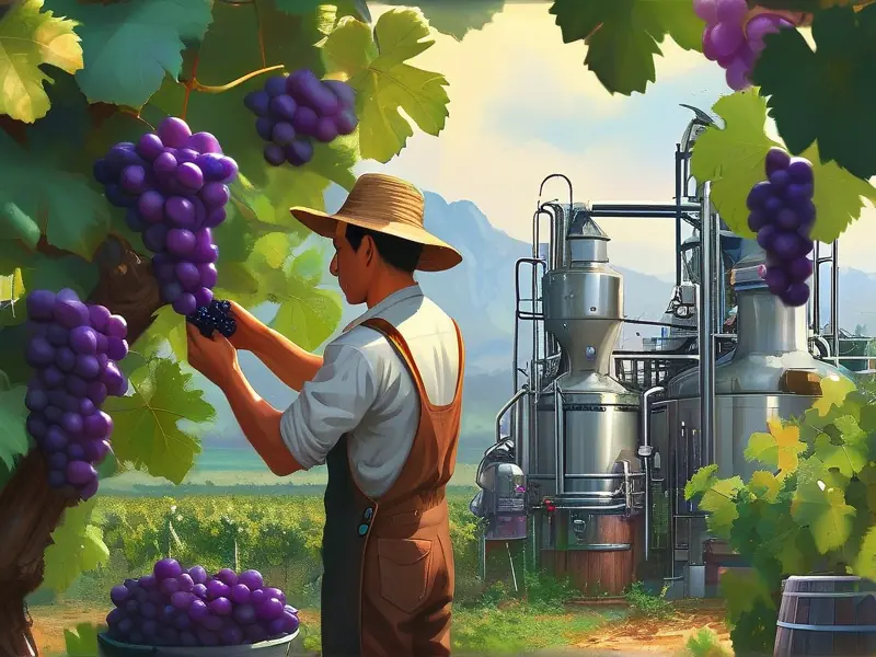 中国葡萄园采摘与酿酒设备