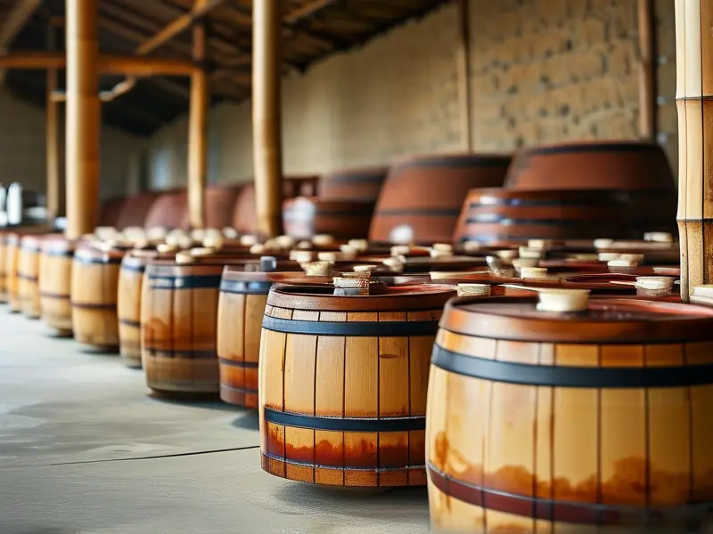 竹子酒酿造过程展示