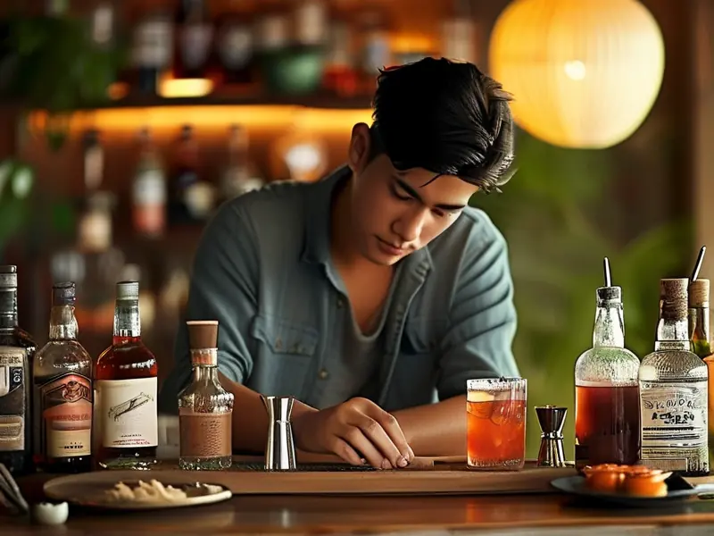 家庭调酒场景展示