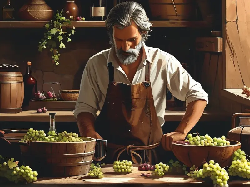 自制葡萄酒视频教程中的关键步骤演示