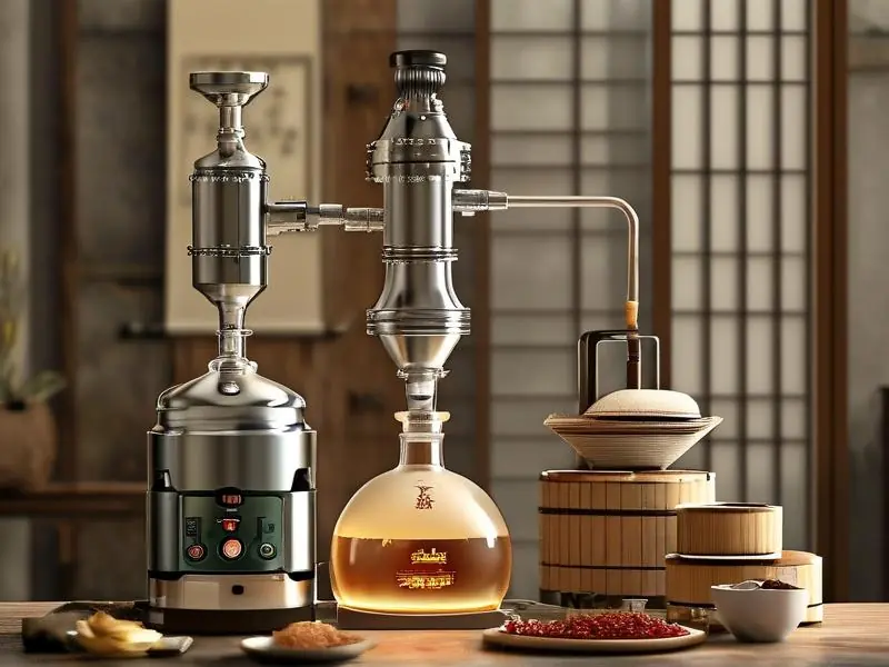 家庭蒸馏酒制作过程实拍图