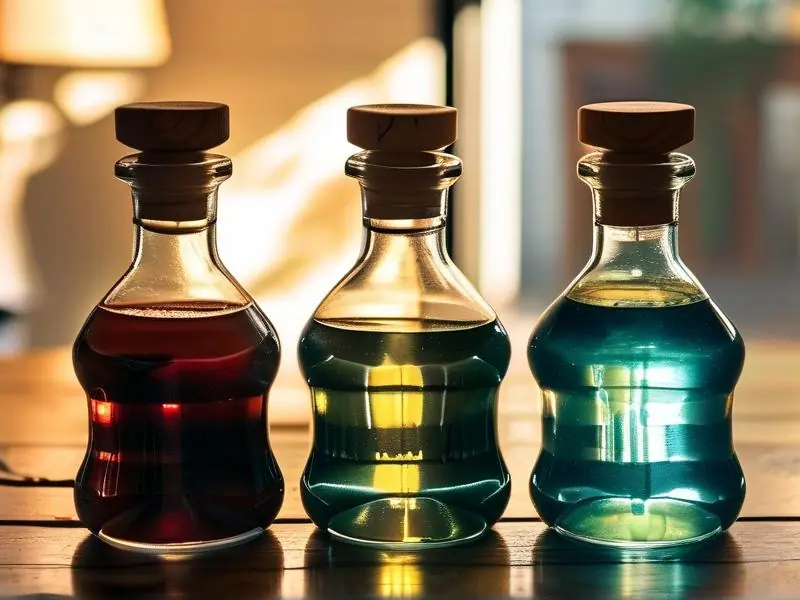 自酿白酒浑浊与清澈对比图