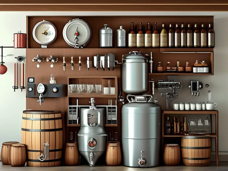 自酿啤酒酿造设备全套展示