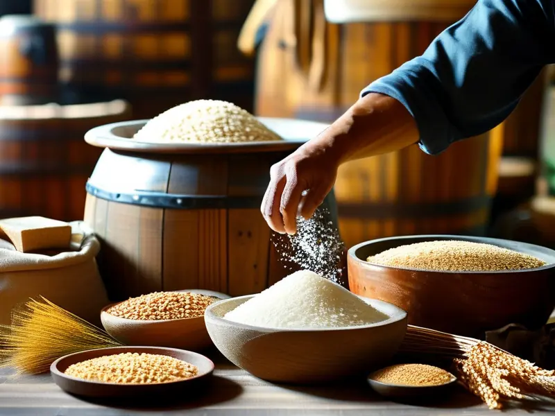 手工制作白酒酒曲过程实拍