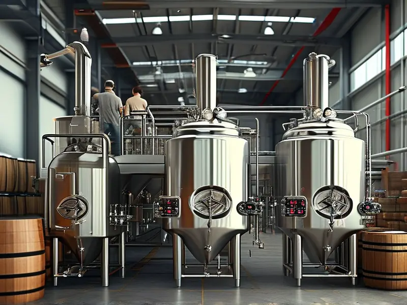 1000斤酿酒设备在酿酒车间中的使用场景
