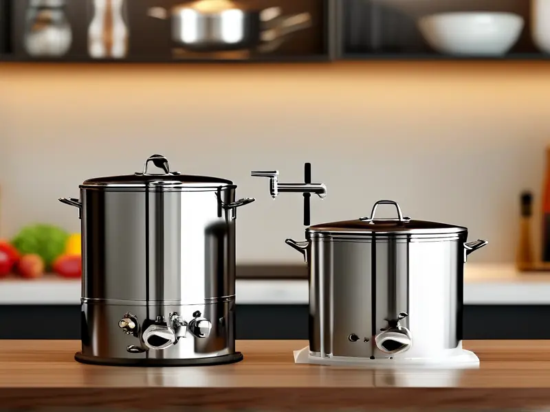 20斤容量不锈钢酿酒设备实拍图