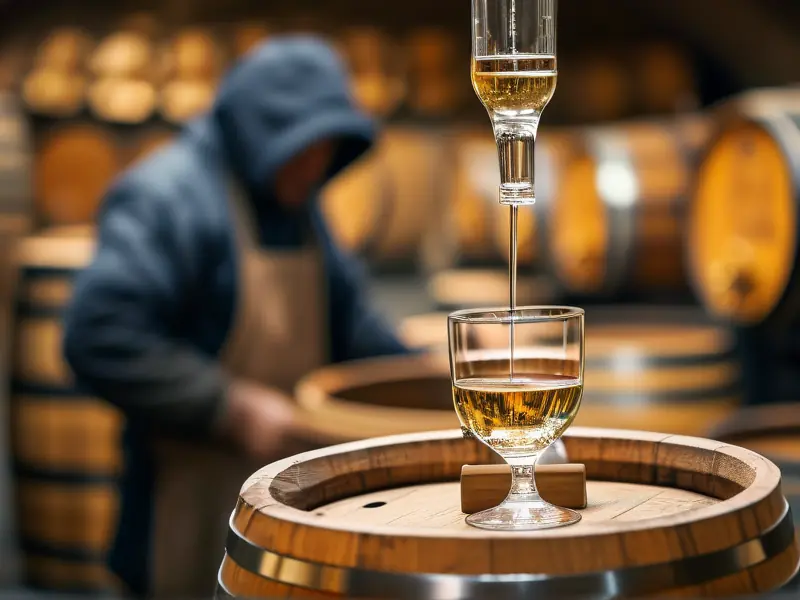 传统工艺酿造42度白酒过程实拍