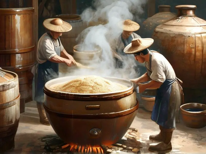 八大作坊白酒传统酿造工艺展示
