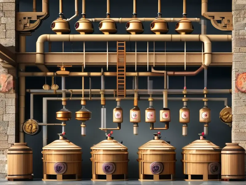 白酒纯粮食酿造工艺流程示意图