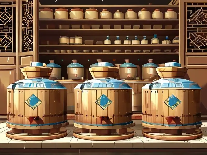 白酒制作工艺流程示意图