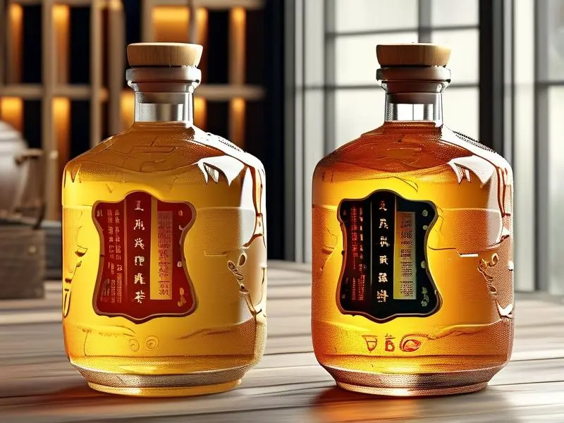 白酒和啤酒酿造工艺对比示意图