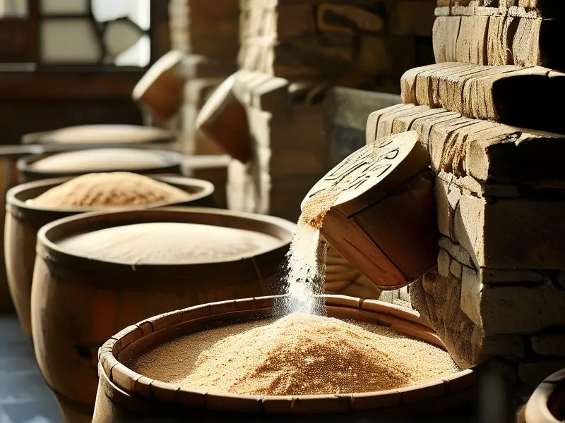 白酒酒曲制作过程展示