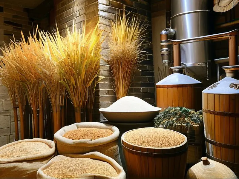 白酒酿造原料和设备展示