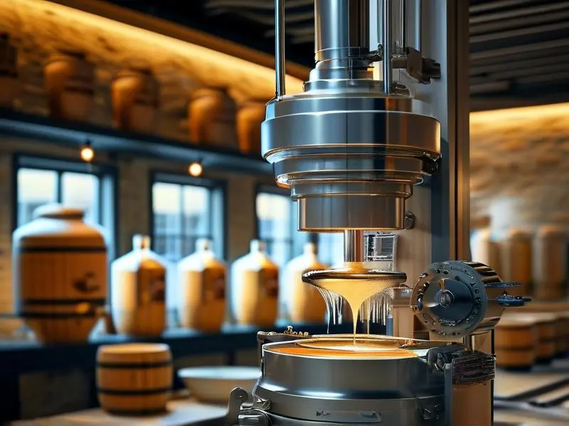 白酒酿酒机器工作场景展示