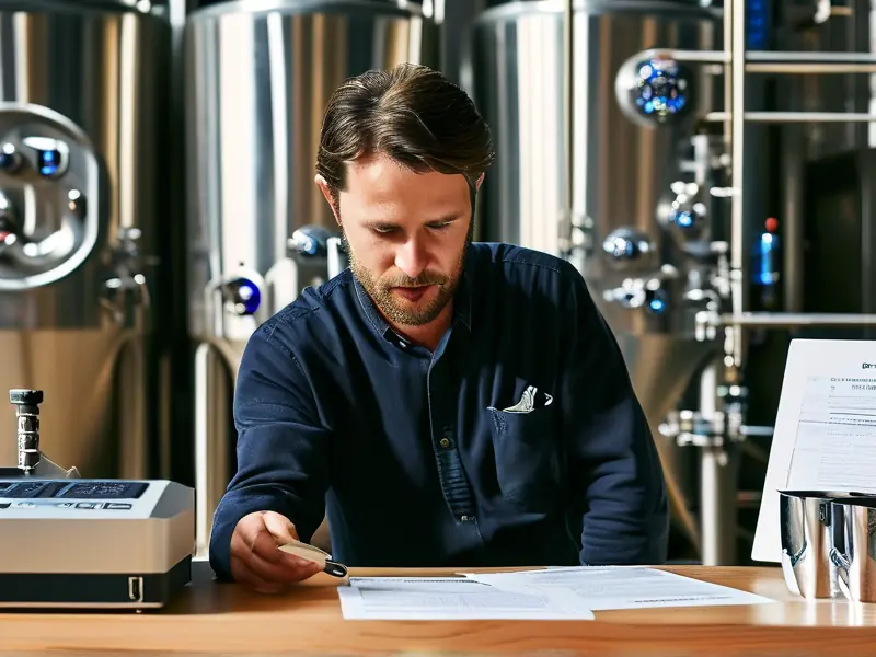 酿酒师参照白酒酿造法国标进行品质检测