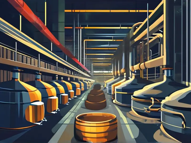 白酒酿造工程技术人员在酒厂工作