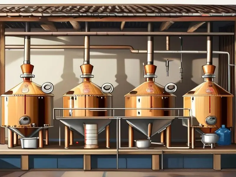 白酒酿造工艺流程图