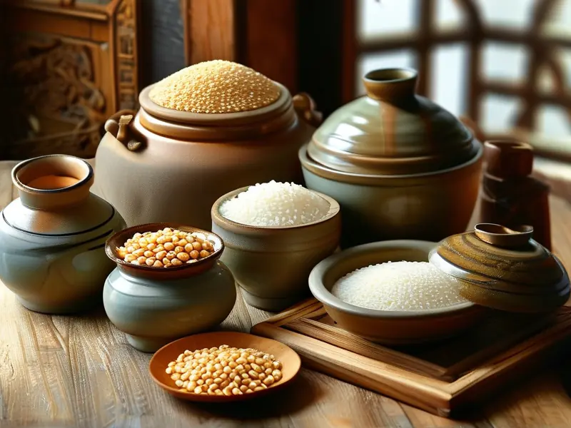 白酒酿造常用粮食展示