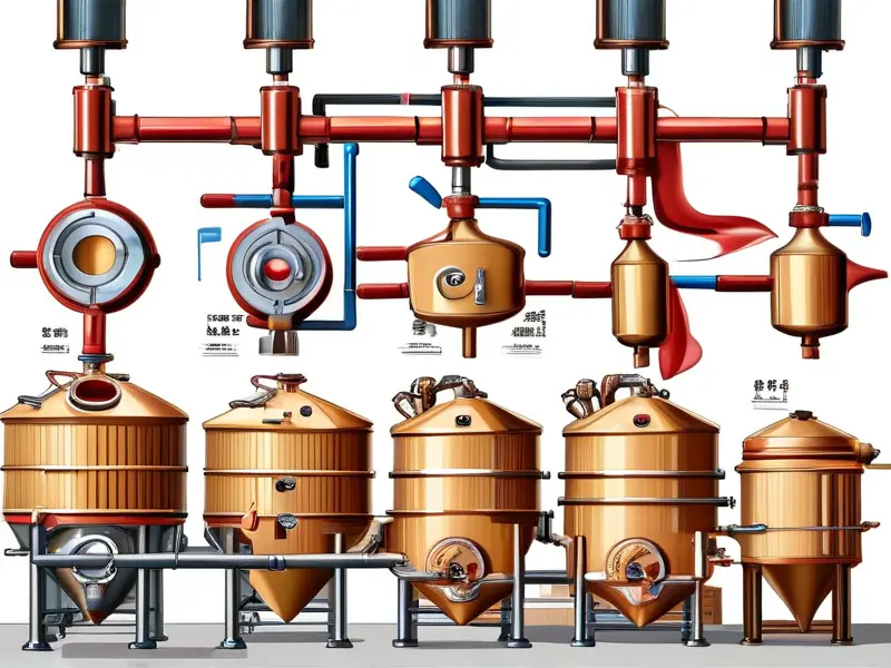 白酒酿造工艺流程示意图