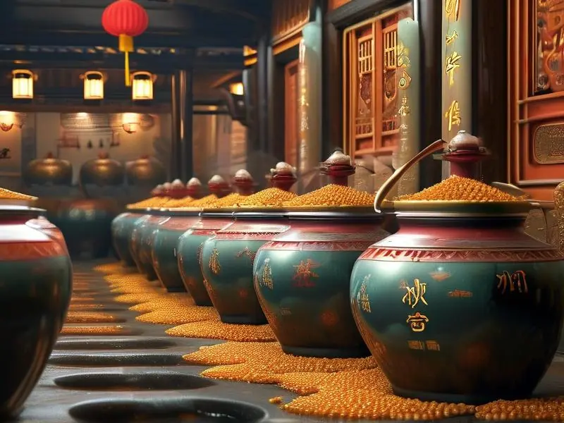 白酒传统酿造工艺流程展示图