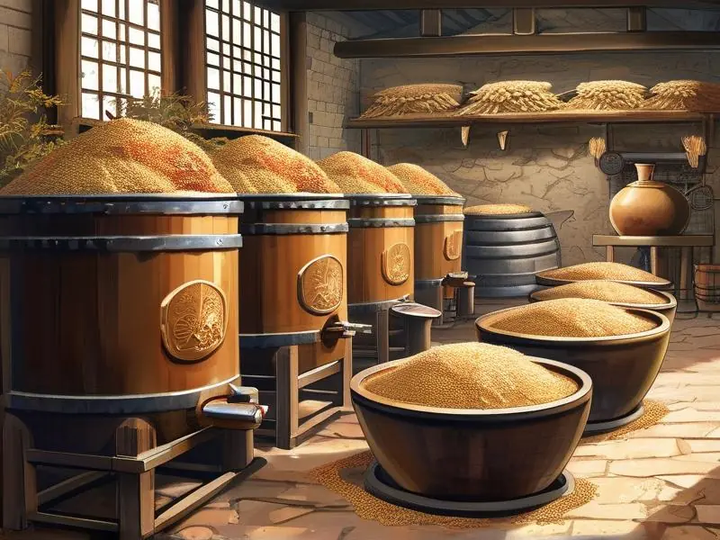 传统白酒酿造原料与工艺实拍图