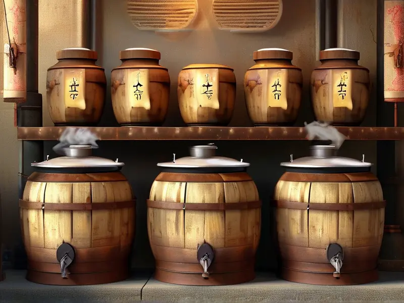 传统白酒酿造过程展示