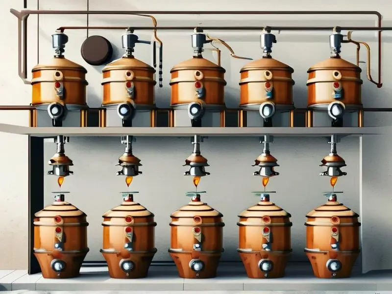 白酒酿造工艺流程示意图