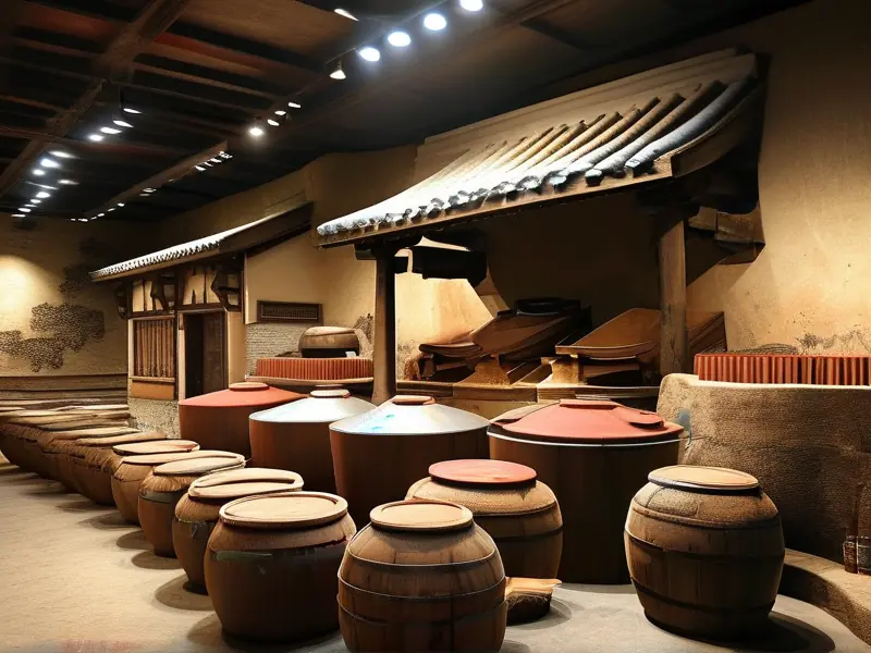 白酒传统酿造工艺流程示意图