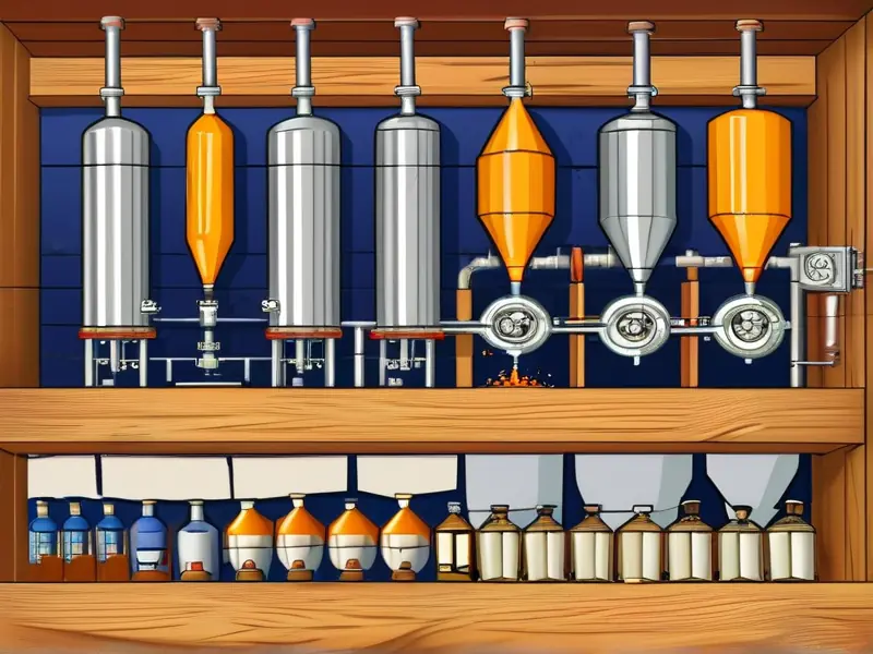 包谷酒液态酿造工艺流程示意图