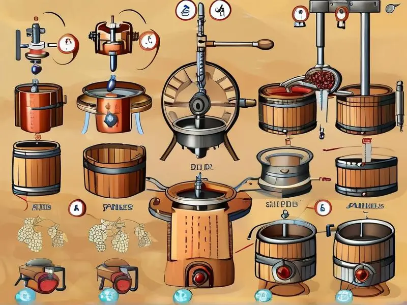 波特酒酿造过程关键步骤示意图