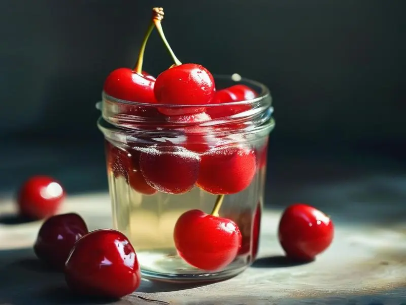 车厘子泡酒制作过程展示