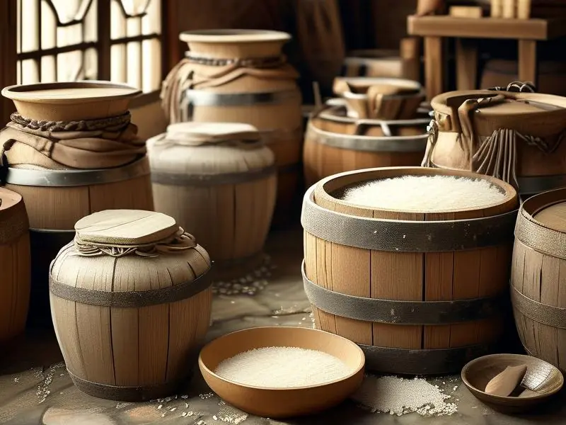 传统米酒酿造过程展示