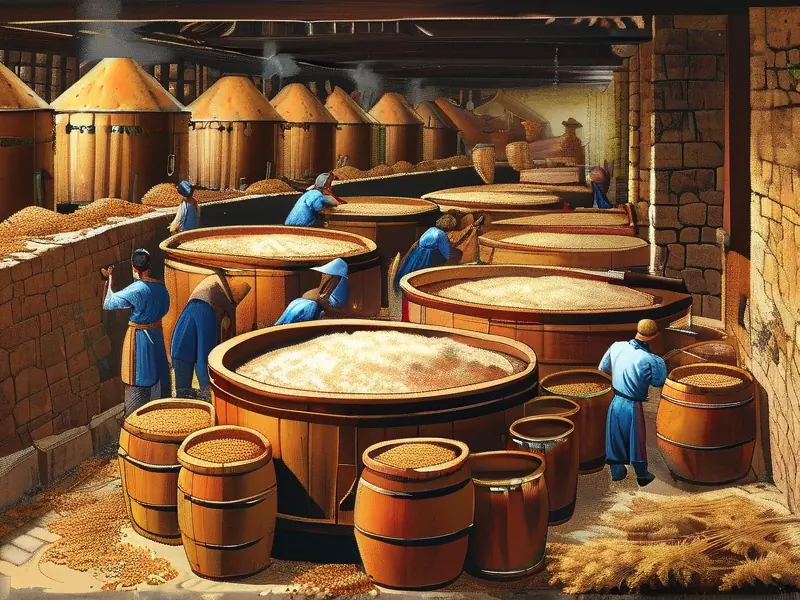 传统纯粮食酿酒工艺展示