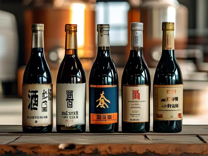 纯粮食酒瓶标签展示国家标准号和生产许可证编号