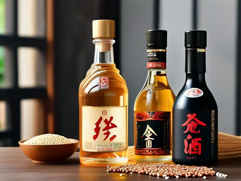 纯粮食酒与勾兑酒对比示意图