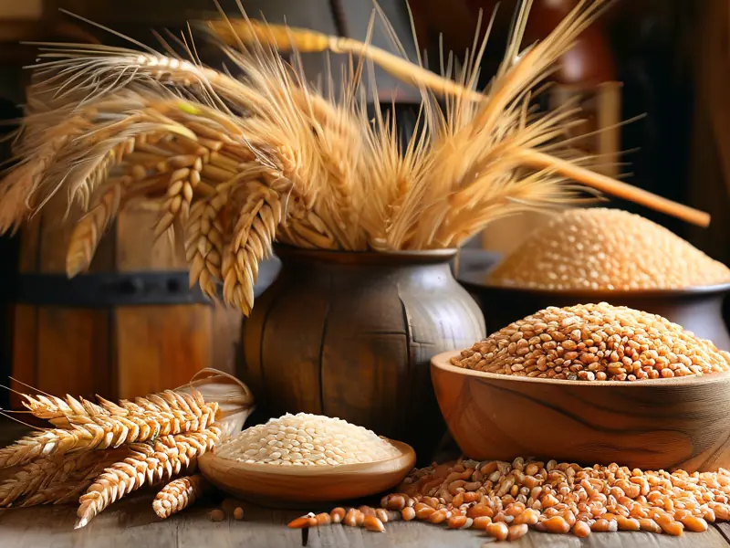 纯粮食酒主要原料展示图