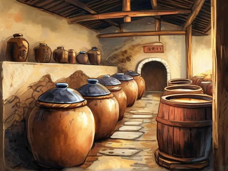 纯粮食酒传统酿造过程展示