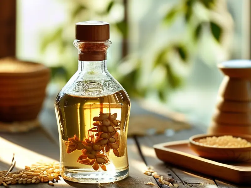 自制大米酒展示及酿酒工具