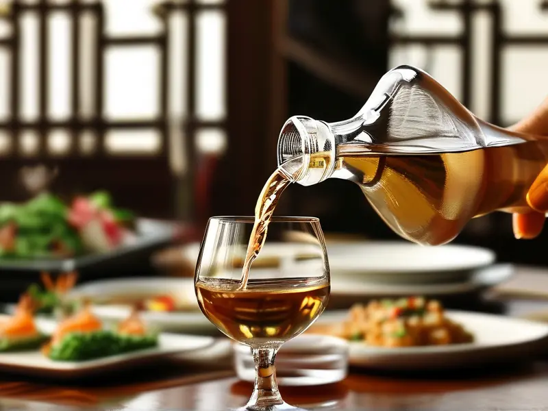 优雅倒白酒的正确方法示意图