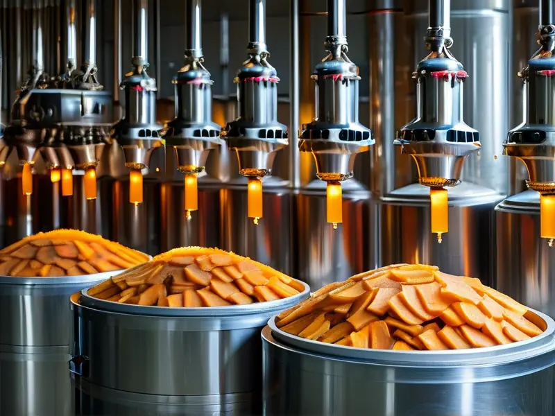 地瓜干酒酿造过程展示图