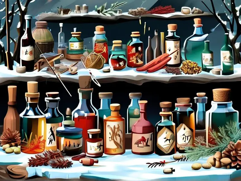 冬季钓鱼中药酒配方展示
