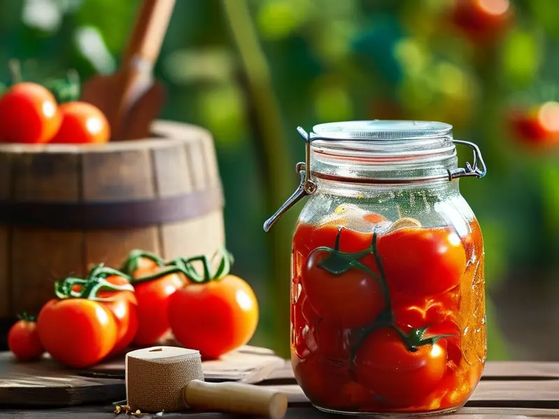 番茄与酒曲混合发酵制作番茄酒的过程