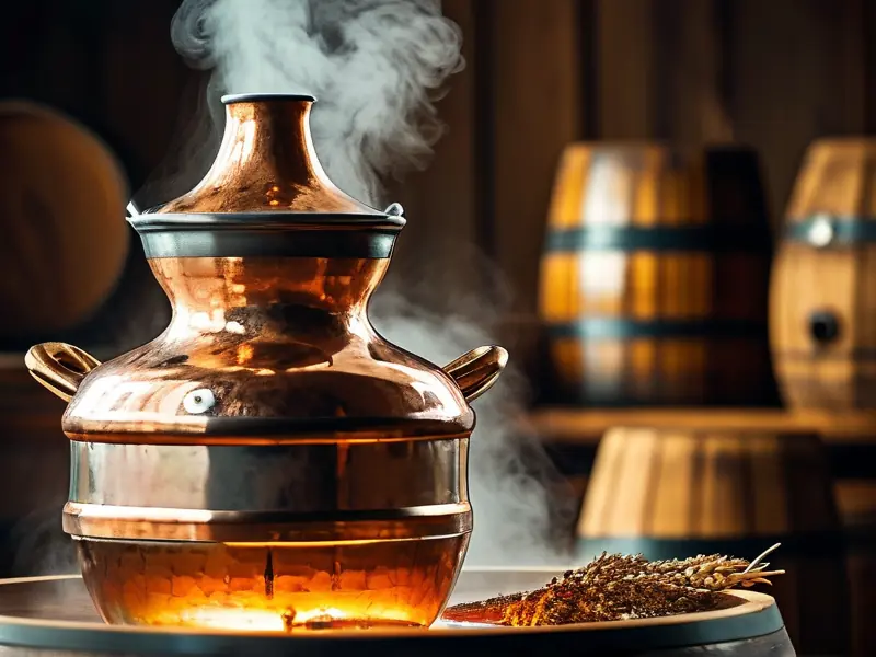 传统高度酒蒸馏工艺实景展示