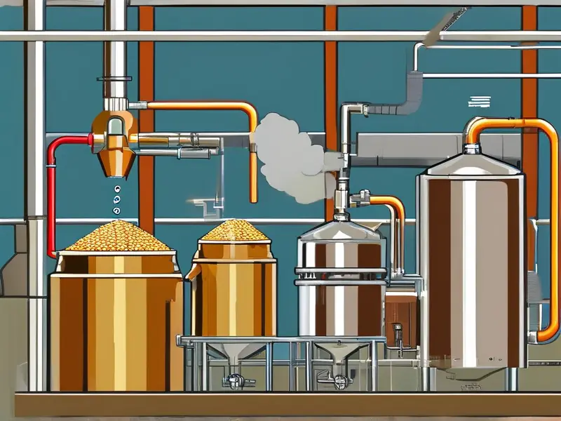 高粱酿酒过程示意图