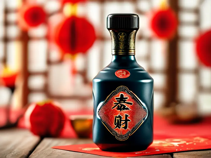 恭喜发财珍酿酒52度白酒展示图