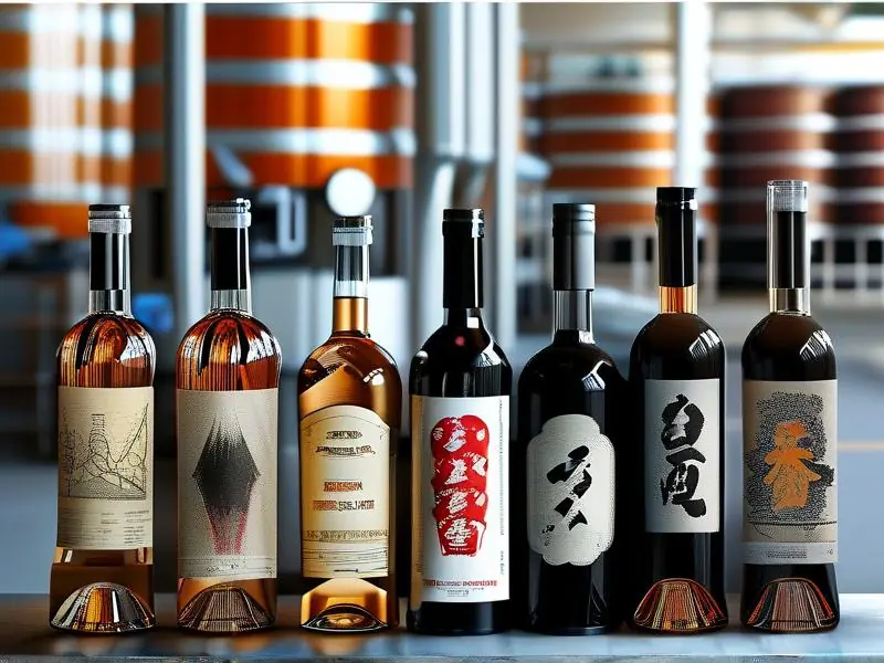 勾兑酒与酿造酒生产工艺对比示意图