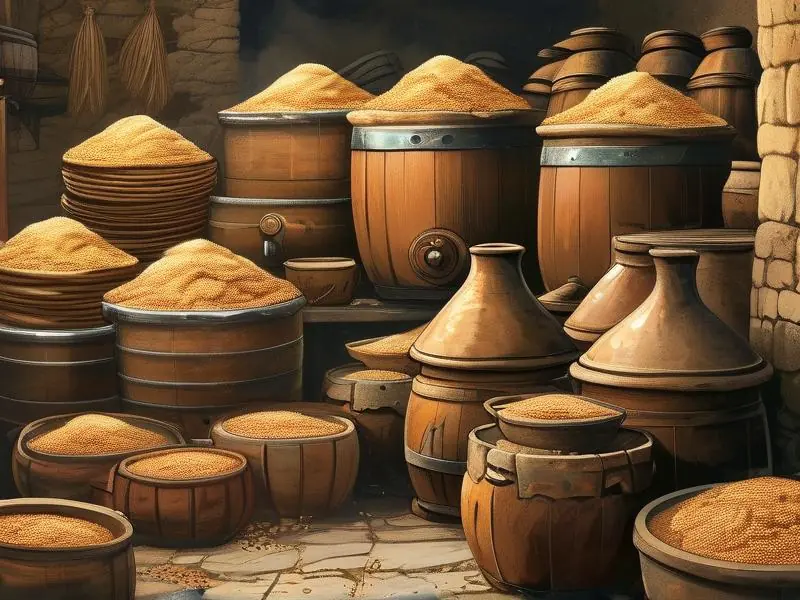 古代酿酒粮食及酿造工艺展示